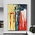 voordelige Abstracte schilderijen-Met de hand gemaakt Hang-geschilderd olieverfschilderij Handgeschilderde Verticaal Abstract Modern Zonder Inner Frame (Geen frame)