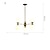 preiswerte Sputnik-Design-LED-Kronleuchter, 6/8/10/12-flammiger Kugel-Kronleuchter aus Sputnik-Metall, Vintage-Gold-Chrom-Finish, industriell bei Lichteinfall, kugelförmiges Opalglas für Restaurant, Wohnzimmer, Gold Hega 10