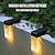 olcso Pathway Lights &amp; Lanterns-Shustar-led napelemes fali lámpák RGB vízálló kültéri napelemes fedélzet lámpák lépcsők medence kerítések lépcsőkorlátok terasz kerti díszlámpák