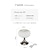 abordables lampe de chevet-lampe de table champignon de chevet moderne minimaliste meubles en verre décoration salon chambre étude lampe de table de chevet 110-240v