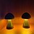 levne Stolní lampy-led stolní kreativní houbová stolní lampa tříbarevná dobíjecí stolní lampa ložnice noční lampa stmívatelné led osvětlení kreativní domácí dekorace stolní lampa jedinečný rodinný teplý dárek retro