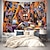 お買い得  アートタペストリー-油絵アフリカ女性壁掛けタペストリー壁アート大型タペストリー壁画装飾写真の背景毛布カーテン家の寝室のリビングルームの装飾