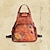 billiga Crossbodyväskor-crossbody väska för kvinnor axelväska bröstväska äkta läder snidade blomma fjärilsryggsäck flera bärmetoder