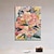 זול ציורי פרחים/צמחייה-100% ציורי חיננית בעבודת יד מודרנית מופשטת אמנות מרפסת תפאורה ורוד בד ציור שמן פרח ציור פשוט בגודל גדול תמונת קיר