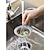 olcso Konyhai eszközök és kütyük-1 db rozsdamentes acél hajfogó: tartsa meg a fürdőkádat &amp; mosogató lefolyók dugulásmentesen
