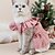 baratos Vestidos-Cachorros Gatos Vestidos Moda Estilo bonito Inverno Macio Lavável Confortável Ao ar livre Festa Roupas para cães for Bichon Frise Poodle Pomerânia Animais de Pequeno Porte Borboleta