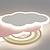 baratos Luzes de teto reguláveis-Luz de teto led acrílico arco-íris nuvem luz embutida dos desenhos animados lâmpada rosa moderna personalidade criativa design luz de teto para quarto de crianças meninas meninos sala de estudo ac110v