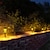 abordables Éclairages pour allées-Cour solaire extérieure double couleur lumière ip65 étanche jardin pelouse arrière-cour paysage porche décoration fête de vacances lumière 1/2 pièces rvb blanc chaud