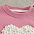 preiswerte Kapuzenpullover &amp; Sweatshirts-Baby Mädchen Pullover Herz Schulanfang Langarm Aktiv Baumwolle 3-7 Jahre Herbst Rosa Rote Aprikose
