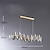 ieftine Design Lanterne-candelabru de cristal candelabru de lux din aur frumos gri sclipitor frunze de cristal candelabru modern pentru bucatarie insula living sufragerie dormitor lumini, 8 lumini 110-240v