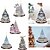 cheap Ornaments-Christmas Decorations Snowman Christmas Tree Pendants Creative 2D Acrylic Decorative Hanging Ornaments Farmhouse Decoration