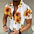 cheap Men-Men&#039;s Shirt Summer Shirt Graphic Floral Turndown Black White Navy Blue Print Outdoor Casual Short Sleeve Print Clothing Apparel Exaggerated Designer Casual
