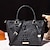 cheap Handbag &amp; Totes-Women&#039;s Handbag Crossbody Bag Shoulder Bag PU Leather Office Daily Zipper Anti-Slip Adjustable Large Capacity Crocodile Dark Brown Black Yellow