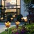 Χαμηλού Κόστους Διαδρομές και φανάρια-ηλιακή ενέργεια εξωτερικού χώρου σε σχήμα λουλουδιών φωτιστικά κήπου μεταλλικό σιδερένιο κούφιο προβολέα φωτιστικό αυλής για διακόσμηση κήπου σπιτιού φωτιστικά διακοπών 1x 2x