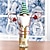 cheap Christmas Kitchen-Christmas Wine Glass Holder, Holiday Wine Bottle, Holiday Wine Bottle Glass Holder, Xmas Decor Gift