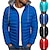 cheap Men&#039;s Downs &amp; Parkas-Men&#039;s Black Hoodie Bubble Coats Puffer Plain Jackets Winter Warm Quilted Zip Up Outwear Lightweight Padded Puffer Jacket with Hood Solid Jackets Thick Coat Winter Jacket Windproof Climbing Fishing