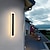 رخيصةأون مصابيح الحائط الخارجية-مصابيح جدارية خارجية حديثة غير لامعة خارجية مصابيح جدارية داخلية لغرفة المعيشة مصباح جداري معدني خارجي IP65 220-240 فولت
