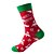 رخيصةأون جوارب رجالية-رجالي 2 أزواج جوارب طاقم جوارب رجالية جوارب عيد الميلاد الأحمر / الأخضر أبيض اللون عيد الميلاد فضفاض مناسب للبس اليومي أساسي متوسط السماكة خريف / شتاء حراري