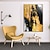 abordables Peintures Abstraites-grande peinture à l&#039;huile dorée peinte à la main peinture à l&#039;huile en aluminium faite à la main peinture à l&#039;huile originale abstraite moderne sur toile mur de feuille d&#039;or décor d&#039;art fait à la main