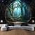 levne krajinářský gobelín-pohled z okna les závěsný gobelín nástěnné umění velký gobelín nástěnná malba výzdoba fotografie pozadí přikrývka opona domácí ložnice dekorace obývacího pokoje
