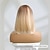 halpa Synteettiset trendikkäät peruukit-synteettinen peruukki suora keskiosa peruukki keskipitkä a1 a2 synteettiset hiukset naisten muodikas muotoilu luonnollinen helppo kuljettaa mukana blondit joulujuhlat peruukit