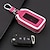 cheap Car Organizers-1pc Men&#039;s And Women&#039;s Pink And Brown Universal Key Bag Car Key Bag Home Key Storage Bag