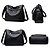 cheap Crossbody Bags-Women&#039;s Crossbody Bag Shoulder Bag Hobo Bag PU Leather Outdoor Daily Holiday Zipper Braided Strap Large Capacity Waterproof Lightweight Solid Color 2020 black 2020 blue 2020 yellow