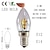 preiswerte LED-Kerzenlichter-2 W LED Kerzen-Glühbirnen 260 lm E14 C35 24 LED-Perlen SMD 2835 Warmweiß Weiß 85-265 V