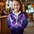 olcso 3D-s lány felsőruházat-Lány 3D Pillangó Kapucnis felsőrész Kabát Ruházat Hosszú ujj 3D nyomtatás Ősz Tél Aktív Divat aranyos stílus Poliészter Gyerekek 3-12 év Szabadtéri Hétköznapi Napi Normál