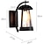 abordables luces de pared al aire libre-Aplique de pared impermeable, lámpara de pared antigua resistente a la intemperie, lámpara de pared LED para exteriores con pantalla de vidrio, aplique de pared de metal con casquillo e27 110-240v