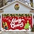 economico Decorazioni per esterni-striscione natalizio per porta garage, vacanze natalizie per interni ed esterni, sfondo allegro, copertina decorativa, striscione natalizio felice anno nuovo, grande copertura per porta, decorazione