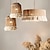 זול אורות תליון-40 cm עיצוב עיגול / עגול עיצוב נורות מנורות תלויות חבל קנבוס סגנון אמנותי סגנון פורמלי סגנון וינטג&#039; וינטאג&#039; קאנטרי 110-120V 220-240V