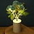 abordables Lampes décoratives, gadgets-Rose veilleuse créative simulation bouquet de fleurs led bougie lumière chambre chevet atmosphère lumière noël décorations pour la maison décor de table