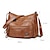cheap Crossbody Bags-Women&#039;s Crossbody Bag Shoulder Bag Hobo Bag PU Leather Outdoor Daily Holiday Zipper Large Capacity Waterproof Lightweight Solid Color [9933]Red [9933]Black [9933]brown