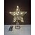 voordelige Kerstlichten-smeedijzeren pentagram voor kerstboom decoratie katoenen draad gepoederde boom top led light-emitting kerstboom decoratie boom top ster