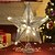 voordelige Kerstlichten-smeedijzeren pentagram voor kerstboom decoratie katoenen draad gepoederde boom top led light-emitting kerstboom decoratie boom top ster
