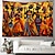 tanie gobeliny artystyczne-obraz olejny afrykańskie kobiety wiszące gobelin wall art duży gobelin mural wystrój fotografia tło koc kurtyna strona główna sypialnia dekoracja salonu