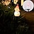 Недорогие Подсветки дорожки и фонарики-1 шт. фонари снеговика на солнечных батареях, водонепроницаемые и незамерзающие ландшафтные фонари для наружного двора, светодиодные рождественские декоративные фонари с шипом, подходящие для