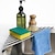 abordables Rangements pour la cuisine-Égouttoir à vaisselle triangulaire enroulable, pour coin d&#039;évier, porte-éponge, égouttoir pliable en acier inoxydable