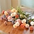 billiga Artificiell Blomma-1 pack höstmaskrossimuleringsblommor, konstgjorda blommor sidenbollskrysantemum, hösttacksägelse halloween skörddekor, höstdekor, heminredning
