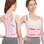 billige Bukseseler &amp; Støtter-ryggbøyle holdningskorrigering for kvinner: skulder rettetang justerbar full ryggstøtte smertelindring i øvre og nedre del av ryggen - skoliose pukkel pukkel brystrygg korrigering rosa stor