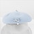 olcso Partikalapok-kalapok 100% gyapjú barett sapka floppy sapka hétköznapi viselet aranyos lezser tiszta színű díszítéssel, fejfedővel