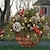 cheap Christmas Lights-Christmas Hanging Basket Wreath Rhythm Flash Holiday Lights Decorations Christmas Wreath Pendants