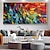 cheap Still Life Paintings-Handmade Hand Painted Oil Painting Wall Art Modern Abstract Feather Still Life Landscape Home Decoration Decor Rolled Canvas No Frame Unstretched