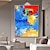 halpa Abstraktit taulut-öljymaalaus 100% käsinmaalattu öljymaalaus käsintehty seinätaide abstrakti maalaus alkuperäinen maalaus käsinmaalattu värikäs kangastaide seinätaidemaalaus sisustus valssattu kangas ei kehystä