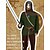 billige Antrekk-Retro / vintage Kostymer i middelalderstil Renessanse Bukser Drakter Midjebelte Pirat Viking Herre Viking fantasi Halloween Karneval Maskerade Karneval Ytelse Maskerade Voksne Trøye Bukser Belte