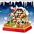halpa Rakennuslelut-festivaalisarjan rakennuspalikat festivaalipuu musiikkilaatikko lumiukko pöytäkoriste juhlalahja kokoonpano