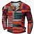 cheap Men&#039;s Henley T Shirt-Graphic Color Block Fashion Designer Basic Men&#039;s 3D Print Waffle Henley Shirt Casual Style Classic Style Outdoor Daily T shirt Yellow Red Blue Long Sleeve Henley Shirt Spring &amp;  Fall Clothing Apparel