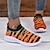 cheap Graphic Print Shoes-Women&#039;s Halloween Pumpkin Slip-On Sneakers - Comfortable Breathable Knit Walking Shoes with Jack-O&#039;-Lantern Print, Perfect for Casual Wear and Halloween Festivities