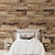 cheap Geometric &amp; Stripes Wallpaper-Cool Wallpapers 3D Wood Brown Wallpaper Wall Mural Wall Covering Sticker Peel and Stick Removable PVC/Vinyl Material Self Adhesive/Adhesive Required Wall Decor for Living Room Kitchen Bathroom